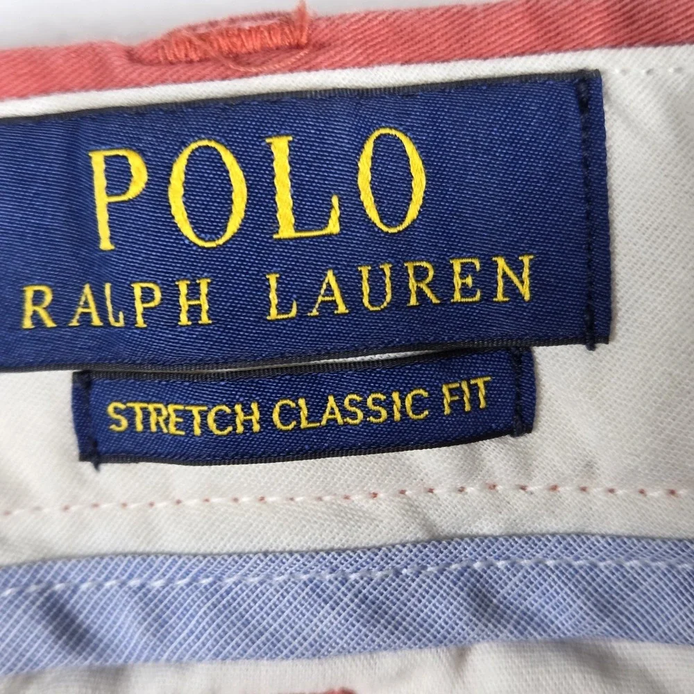 Polo Ralph Lauren Cotton Chino‎ Shorts Mens 42x8 Pink Salmon Preppy